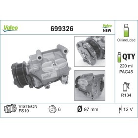 Acquista Compressore aria condizionata da VALEO 699326 a buon mercato per soli 350,11 €