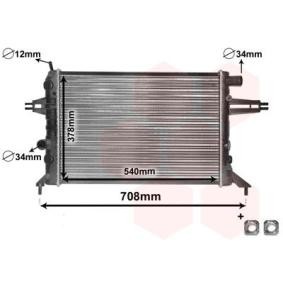 Achetez des Radiateur du moteur VAN WEZEL 37002272 à prix pour 83,05 €