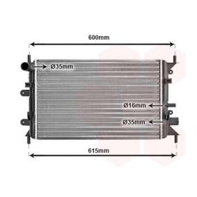 Achetez des Radiateur du moteur VAN WEZEL 18002149 à prix pour 105,58 €