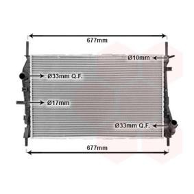 Achetez des Radiateur du moteur VAN WEZEL 18002376 à prix pour 172,10 €