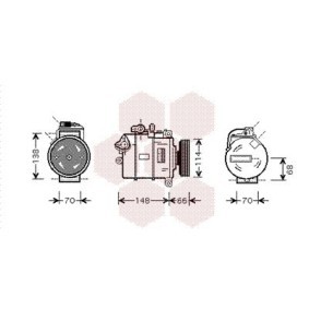 Acquista Compressore aria condizionata da VAN WEZEL 0300K282 a buon mercato per soli 550,42 €