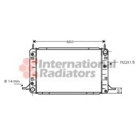 Achetez des Radiateur du moteur VAN WEZEL 18002113 à prix pour 332,06 €