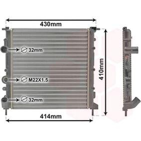 Kjøp Radiator, motorkjøling av VAN WEZEL 43002260 til den lave prisen 1226,97 NOK