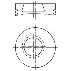 Kolben für MERCEDES-BENZ von MAHLE ORIGINAL