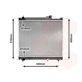 Achetez des Radiateur du moteur VAN WEZEL 52002046 à prix pour 179,68 €