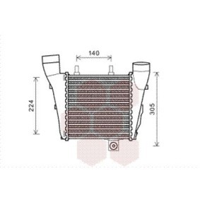 Köp Intercooler av VAN WEZEL 03004320 till det låga priset 6035,37 kr