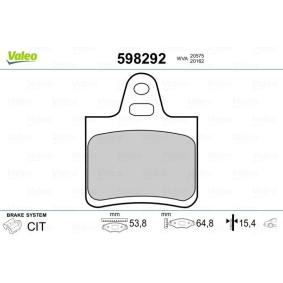 Acquista Pastiglie dei freni da VALEO online per Xantia Van / Station Wagon (X2) a prezzi moderati