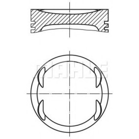 Kolben für MERCEDES-BENZ von MAHLE ORIGINAL