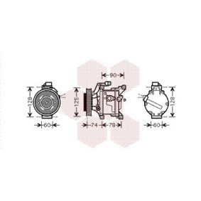 Acquista Compressore aria condizionata da VAN WEZEL 5300K445 a buon mercato per soli 727,06 €
