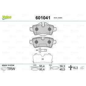 Achetez des Plaquettes de frein VALEO 601041 à prix pour 36,62 €