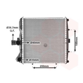 Achetez des Radiateur du moteur VAN WEZEL 74002055 à prix pour 351,14 €