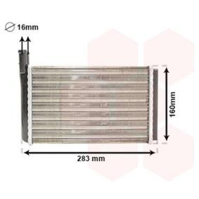 Acquista Scambiatore calore per riscaldamento abitacolo da VAN WEZEL 58006061 a buon mercato per soli 31,59 €