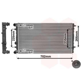 Achetez des Radiateur du moteur VAN WEZEL 58002174 à prix pour 104,47 €