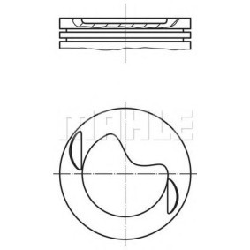 Kolben für MERCEDES-BENZ von MAHLE ORIGINAL