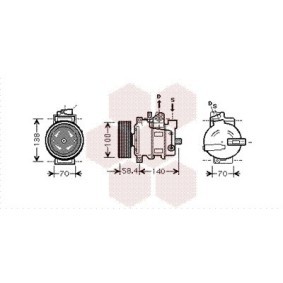 Acquista Compressore aria condizionata da VAN WEZEL 0300K262 a buon mercato per soli 482,99 €