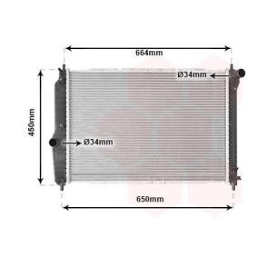 Achetez des Radiateur du moteur VAN WEZEL 81002067 à prix pour 80,05 €