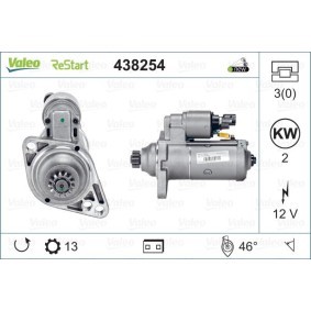 Köp Startmotor av VALEO 438254 till det låga priset 4566,89 kr