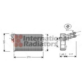 Acquista Scambiatore calore per riscaldamento abitacolo da VAN WEZEL 58006175 a buon mercato per soli 34,05 €