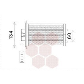 Comprar Radiador de calefacción de VAN WEZEL 82006233 a bajo precio de 211,28 €