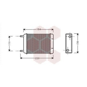 Comprar Radiador de calefacción de VAN WEZEL 02006049 a bajo precio de 28,21 €