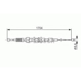 Acquista Cavo freno a mano da BOSCH 1 987 477 818 a buon mercato per soli 15,99 €