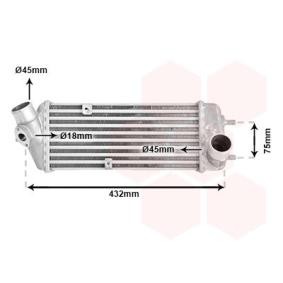 Köp Intercooler av VAN WEZEL 82004235 till det låga priset 3251,00 kr
