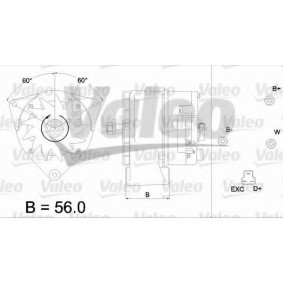 Lichtmaschine für IVECO von VALEO