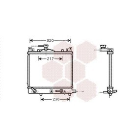 Achetez des Radiateur du moteur VAN WEZEL 52002058 à prix pour 152,87 €