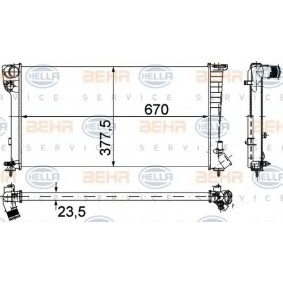 Achetez des Radiateur du moteur HELLA 8MK 376 715-524 à prix pour 59,33 €
