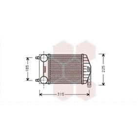 Köp Intercooler av VAN WEZEL 17004189 till det låga priset 3296,57 kr