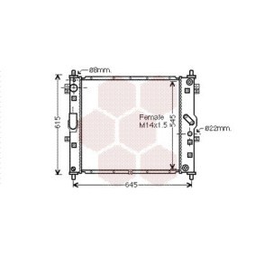 Kühler, Motorkühlung 81002089 für SSANGYONG