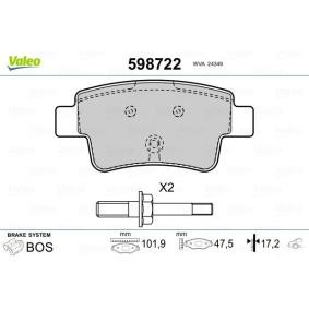 Bremsbeläge 598722 von VALEO günstig für 31,94 € online kaufen