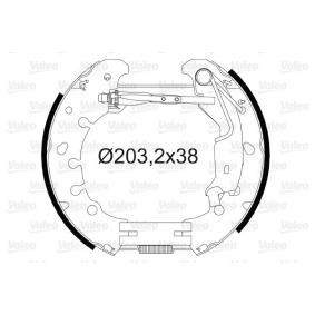 Bremsensatz, Trommelbremse 554887 von VALEO günstig für 175,22 € online kaufen