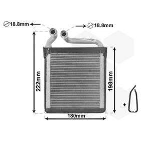 Acquista Scambiatore calore per riscaldamento abitacolo da VAN WEZEL 58006256 a buon mercato per soli 55,17 €