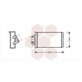 Acquista Scambiatore calore per riscaldamento abitacolo da VAN WEZEL 17006273 a buon mercato per soli 30,23 €