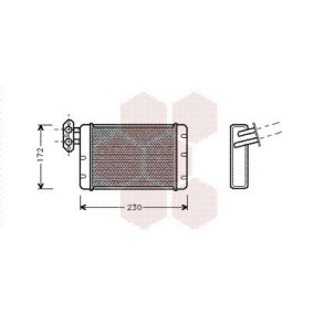 Comprar Radiador de calefacción de VAN WEZEL 02006058 a bajo precio de 180,16 €