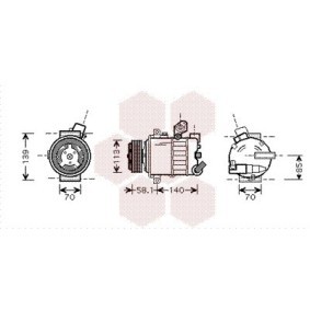 Acquista Compressore aria condizionata da VAN WEZEL 5800K302 a buon mercato per soli 634,96 €