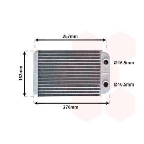 Acquista Scambiatore calore per riscaldamento abitacolo da VAN WEZEL 17006254 a buon mercato per soli 42,47 €