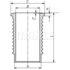 Köp Cylinderfoder av MAHLE ORIGINAL 489WN01 till det låga priset 954,55 kr