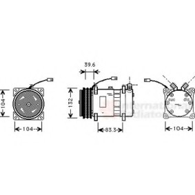 Acquista Compressore aria condizionata da VAN WEZEL 1700K372 a buon mercato per soli 864,41 €