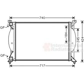 Achetez des Radiateur du moteur VAN WEZEL 03002240 à prix pour 548,49 €