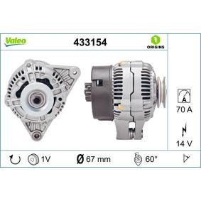 Lichtmaschine 433154 von VALEO günstig für 188,92 € online kaufen