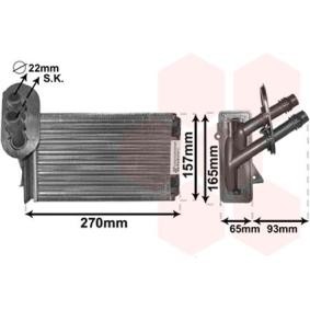 Acquista Scambiatore calore per riscaldamento abitacolo da VAN WEZEL 58006173 a buon mercato per soli 22,42 €