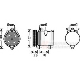 Acquista Compressore aria condizionata da VAN WEZEL 1700K367 a buon mercato per soli 736,44 €