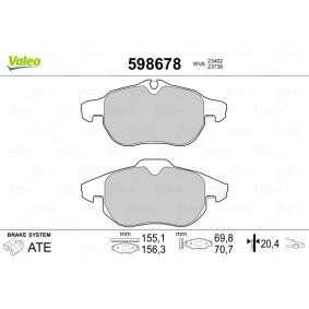 Bremsbeläge 598678 von VALEO günstig für 38,10 € online kaufen