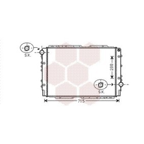 Achetez des Radiateur du moteur VAN WEZEL 73002091 à prix pour 394,45 €