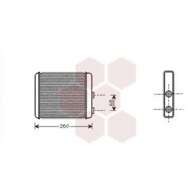 Acquista Scambiatore calore per riscaldamento abitacolo da VAN WEZEL 37006260 a buon mercato per soli 76,45 €