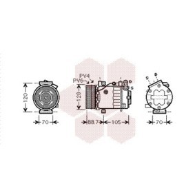Acquista Compressore aria condizionata da VAN WEZEL 1700K369 a buon mercato per soli 351,21 €