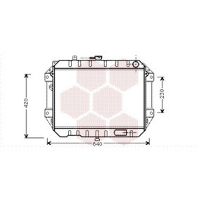 Achetez des Radiateur de chez VAN WEZEL en ligne pour ROCKY Soft Top (F7, F8) à prix modérés