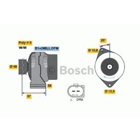Lichtmaschine von BOSCH 0 124 225 010